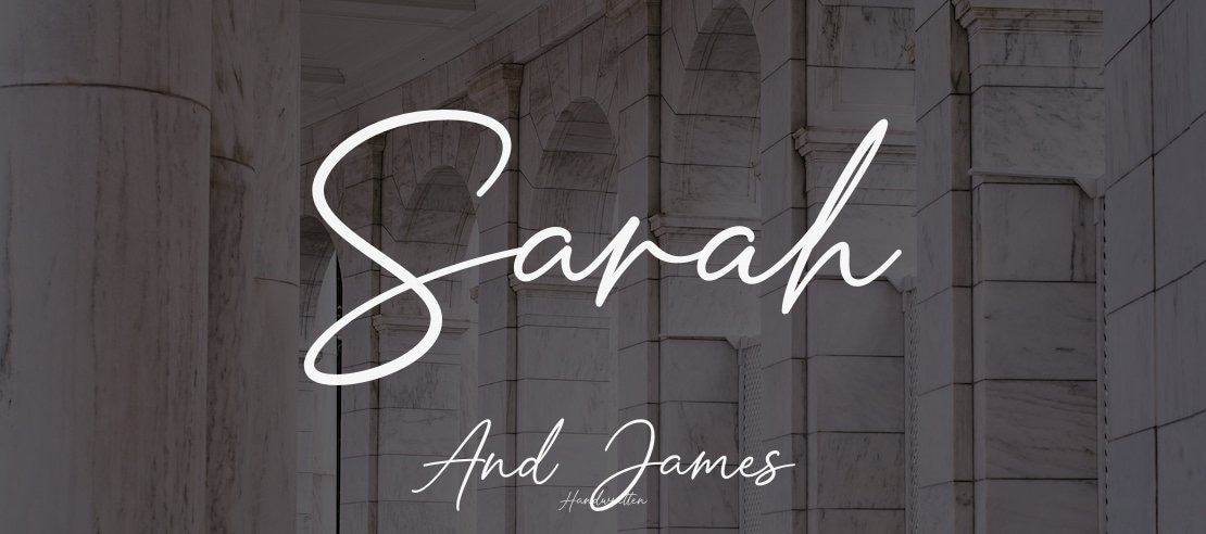 Sarah And James Font