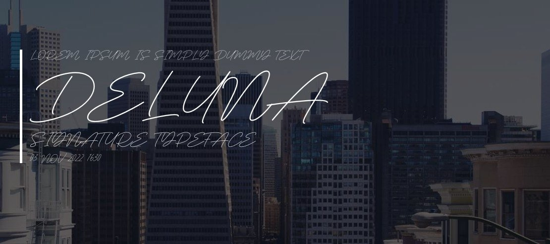 Deluna Signature Font