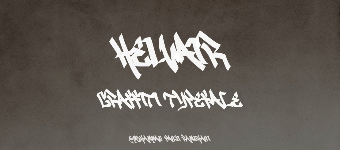 Helvair Graffiti Font