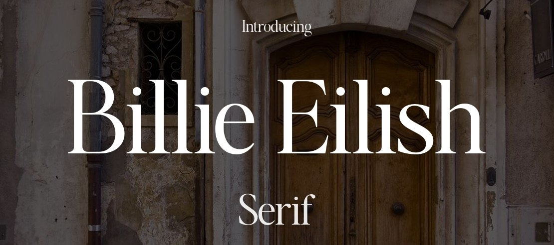Billie Eilish Font