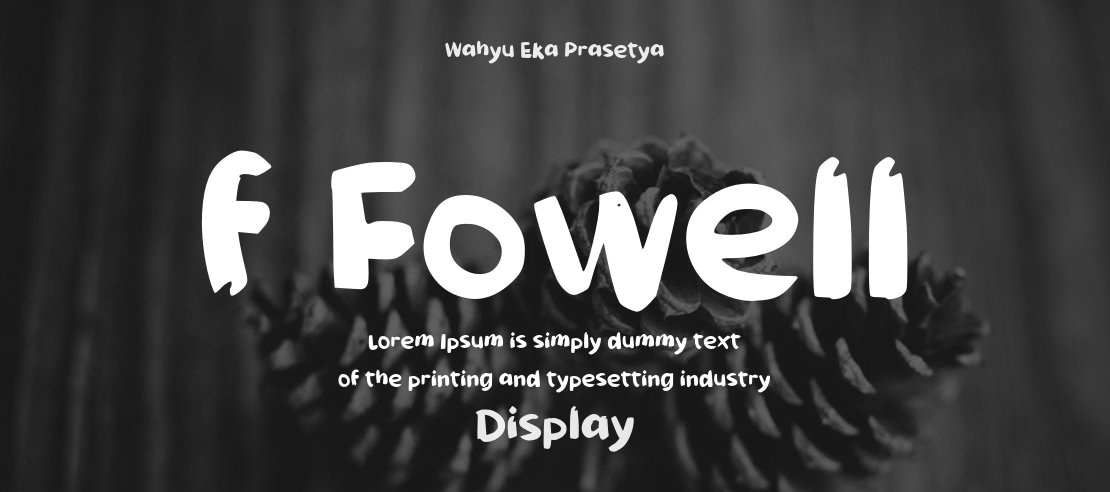 f Fowell Font