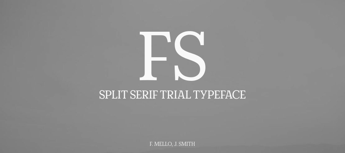 FS Split Serif Trial Font Family