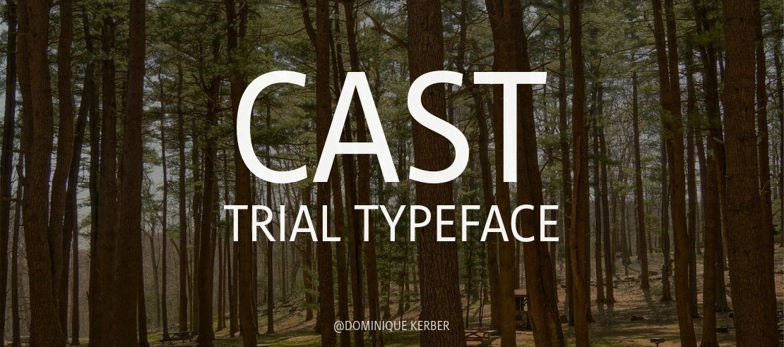 Cast Trial Font Family