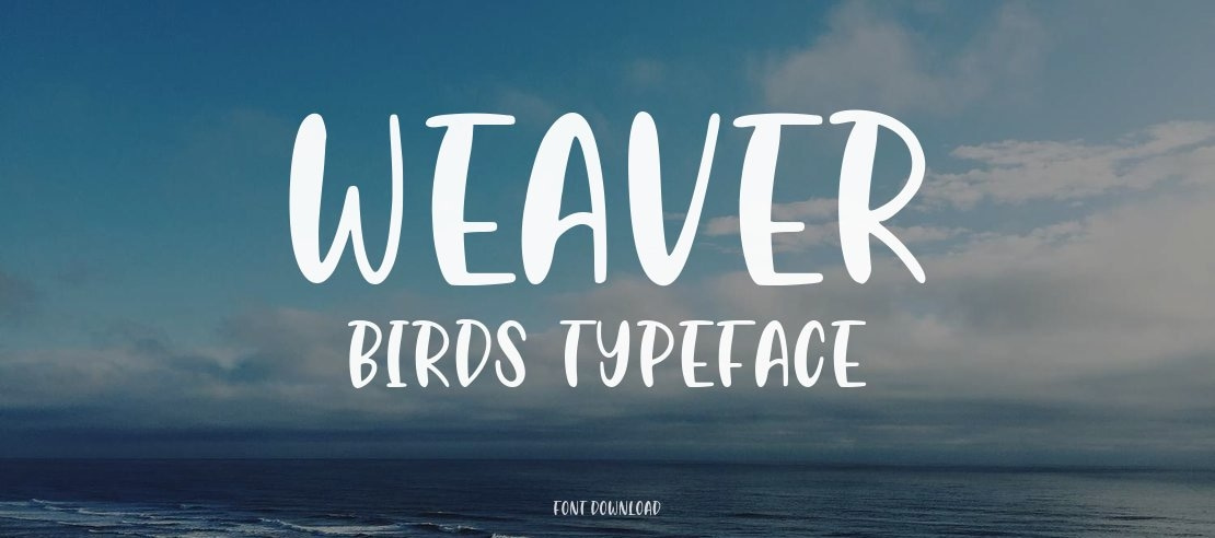 weaver birds Font