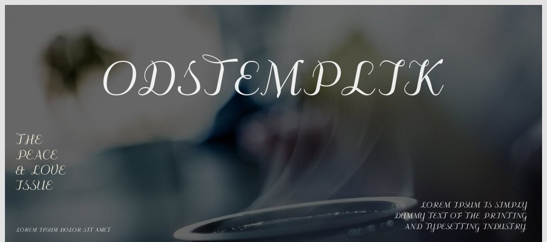 Odstemplik Font