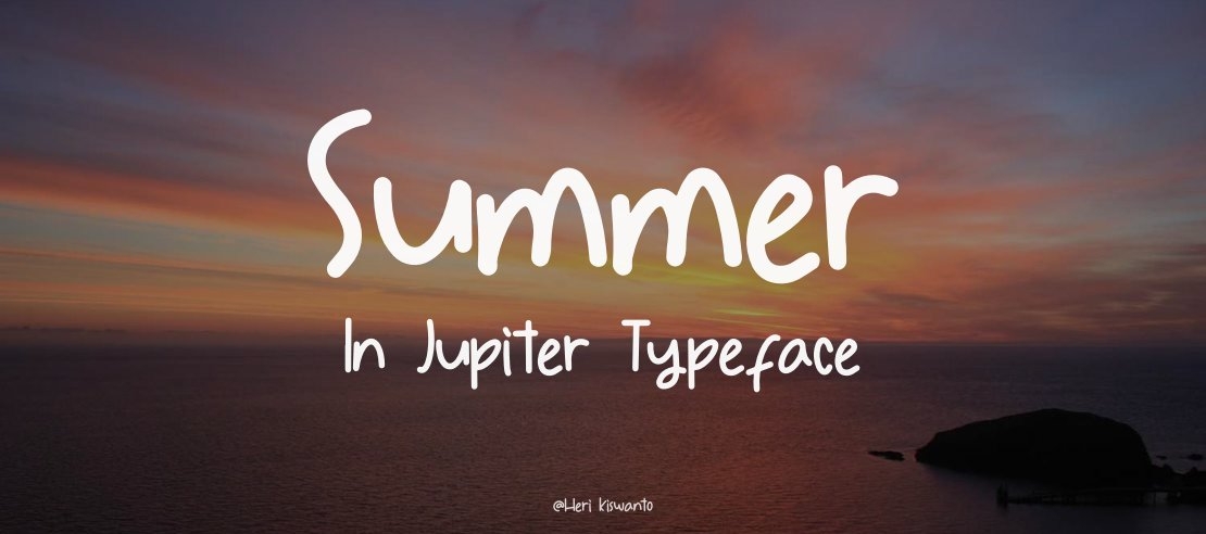 Summer In Jupiter Font