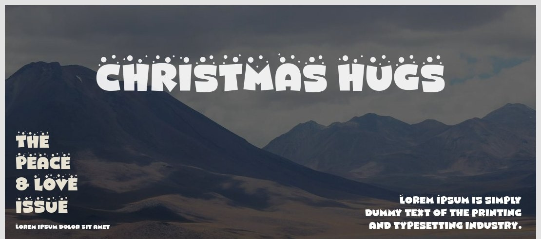 CHRISTMAS HUGS Font Family