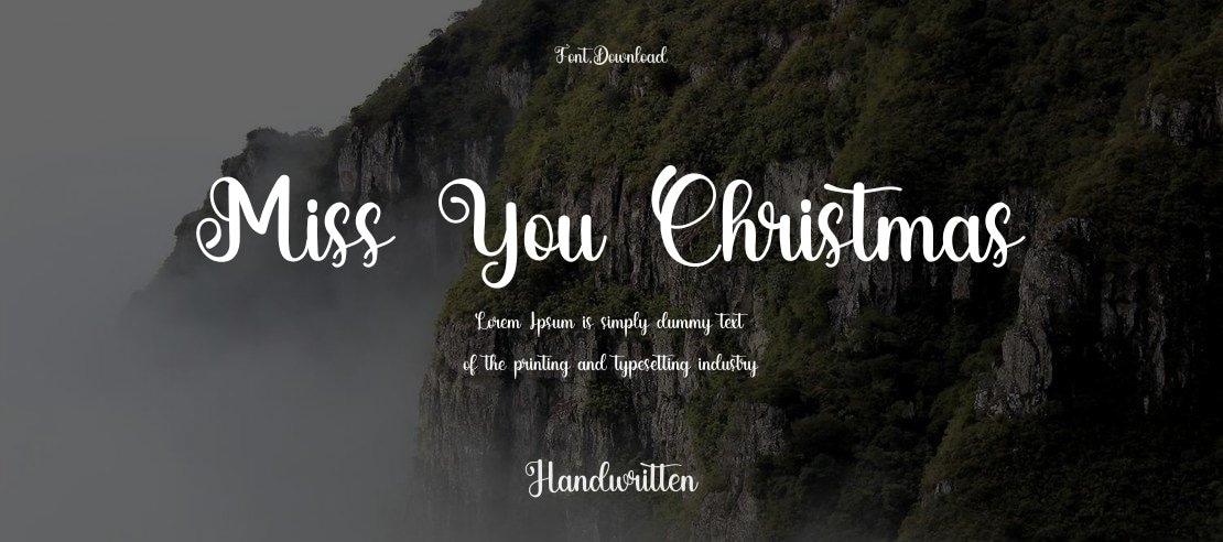 Miss You Christmas Font