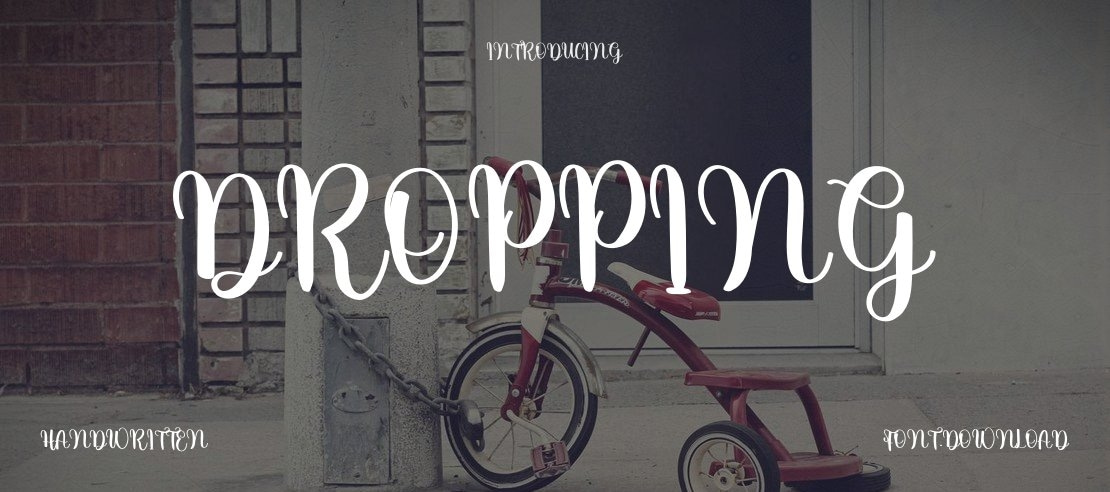 Dropping Font