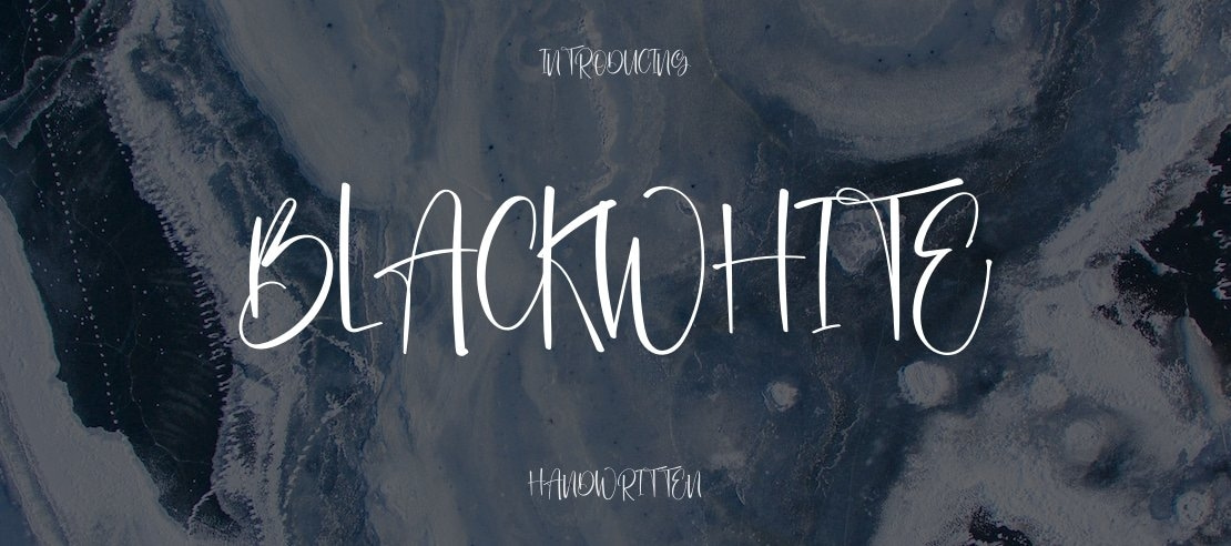 Blackwhite Font