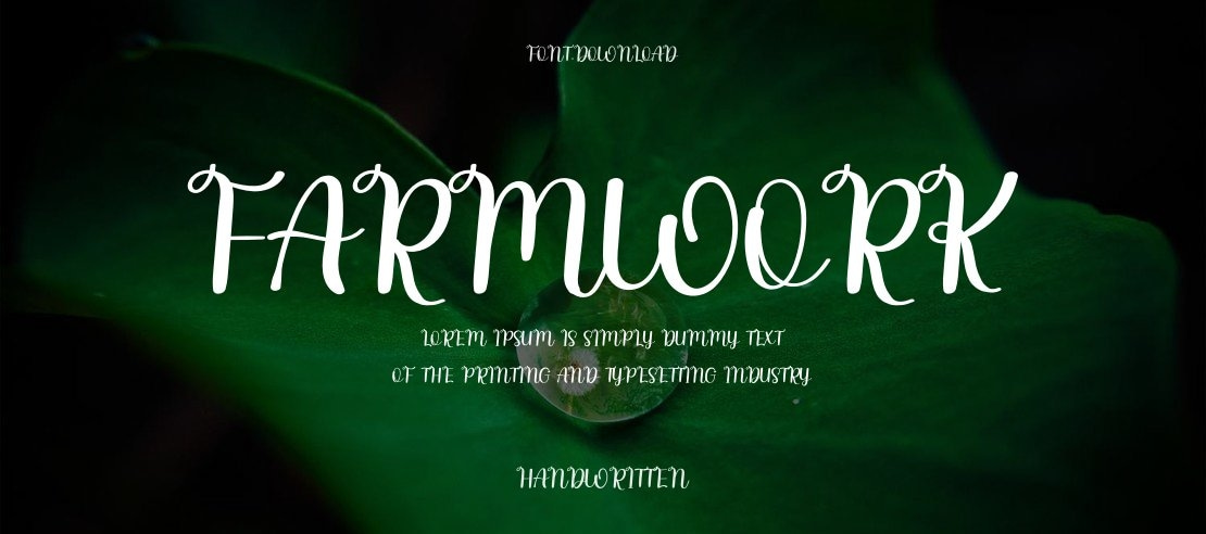 Farmwork Font