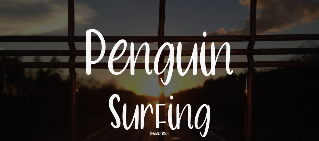 Penguin Surfing Font