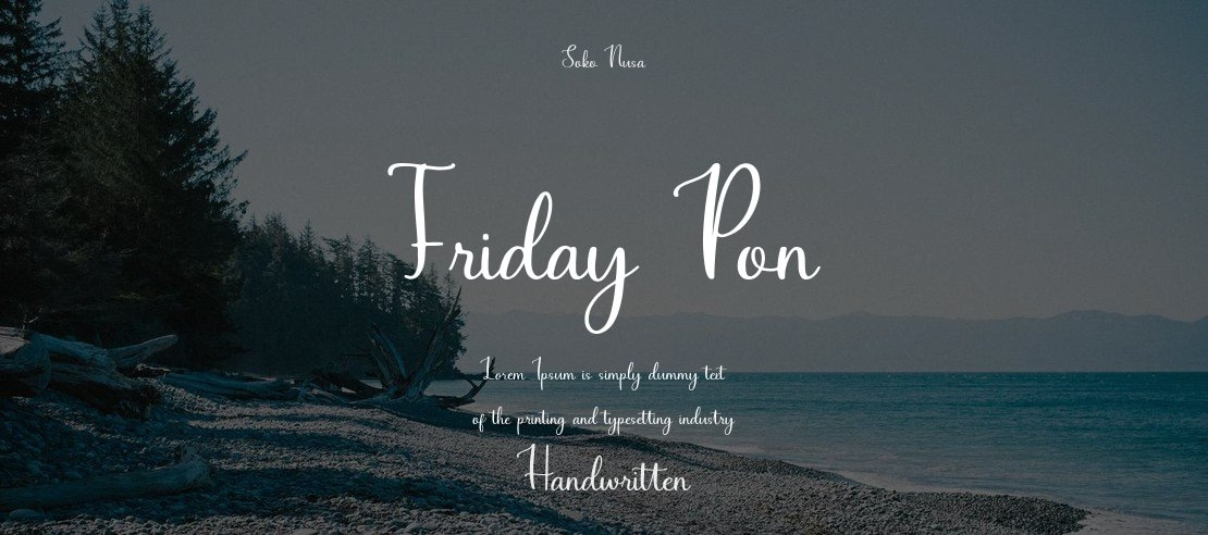 Friday Pon Font