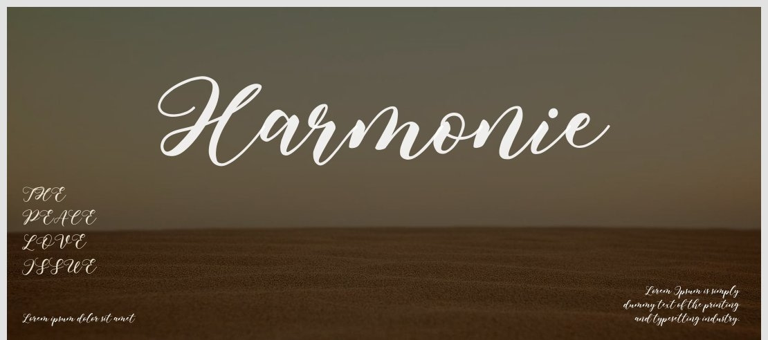 Harmonie Font