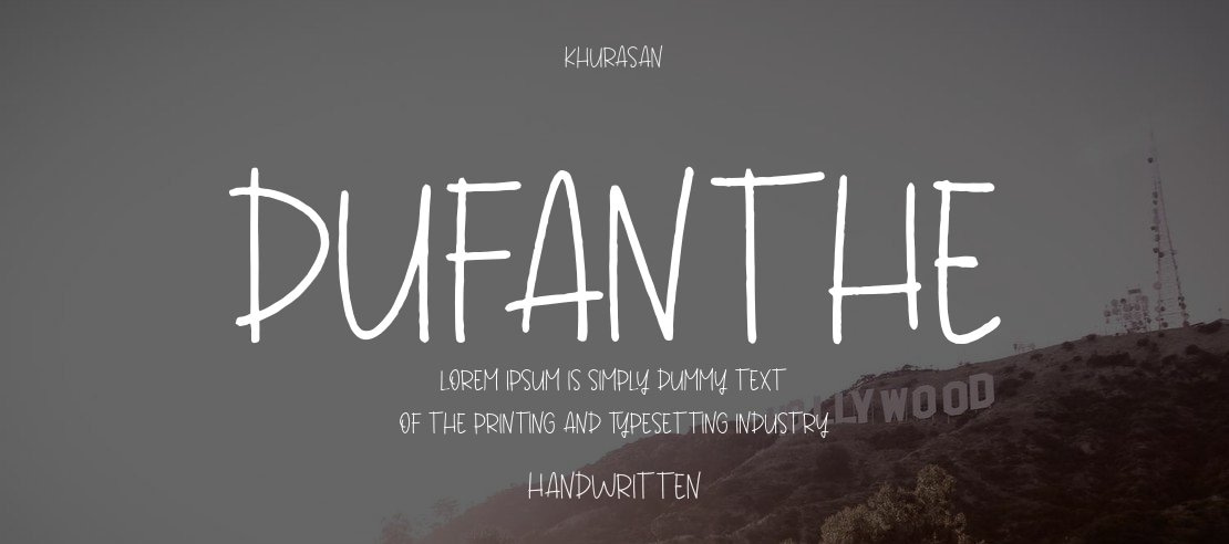 Dufanthe Font