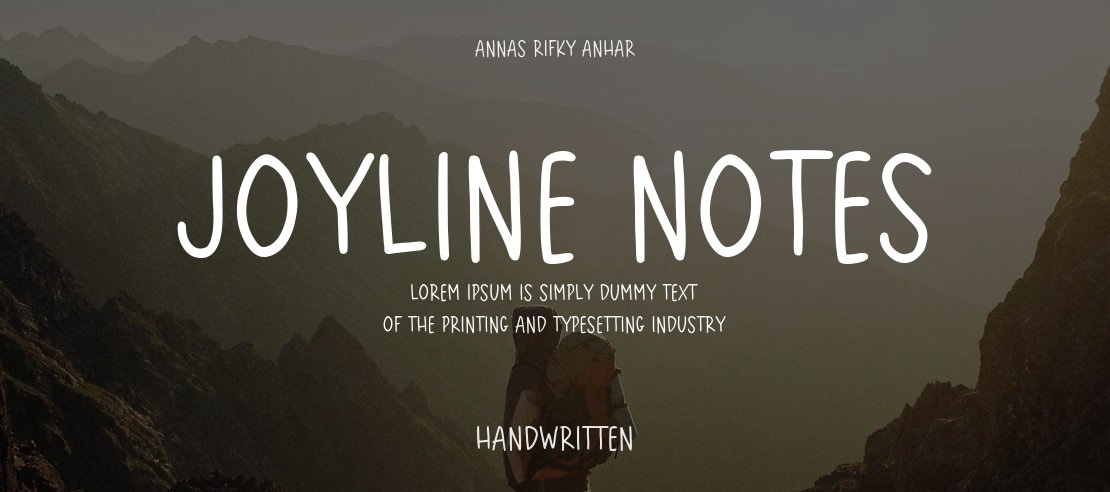 Joyline Notes Font