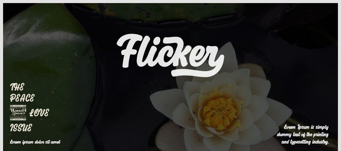 Flicker Font