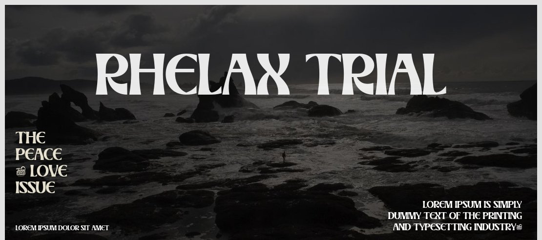 RHELAX trial Font