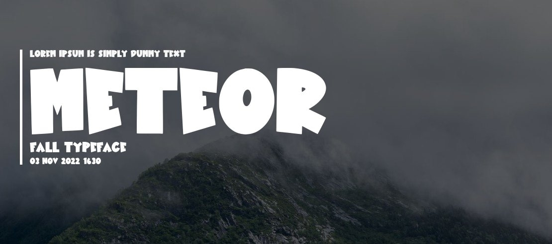 Meteor Fall Font