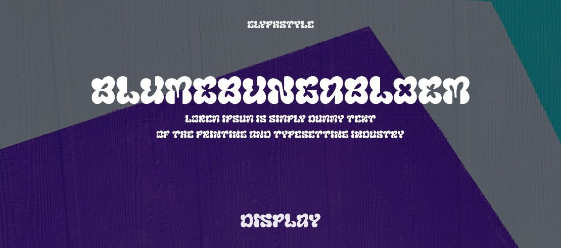 Blumebungabloem Font