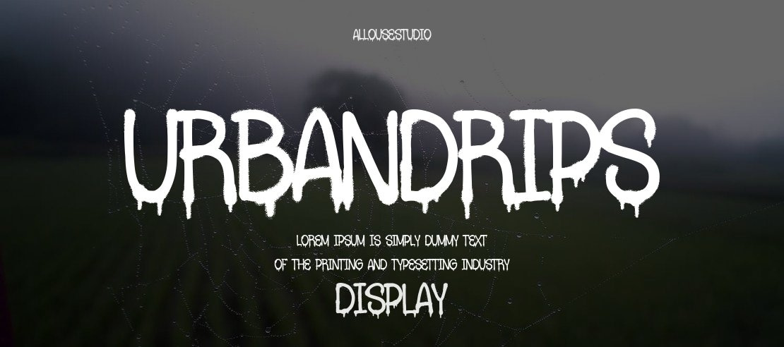 Urbandrips Font