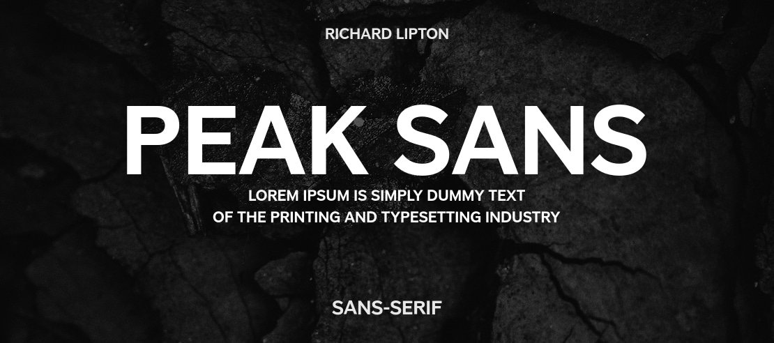 Peak Sans Font Family