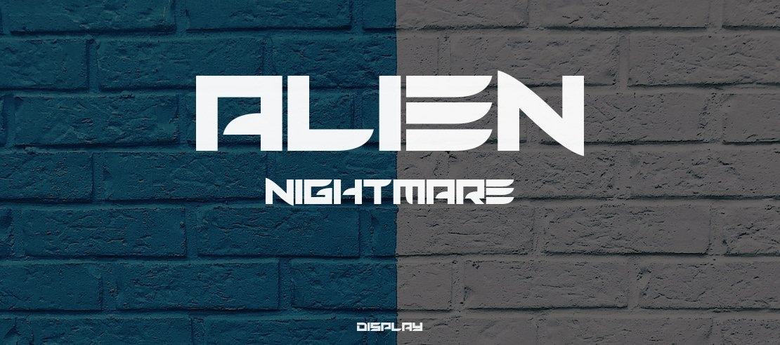 Alien Nightmare Font Family