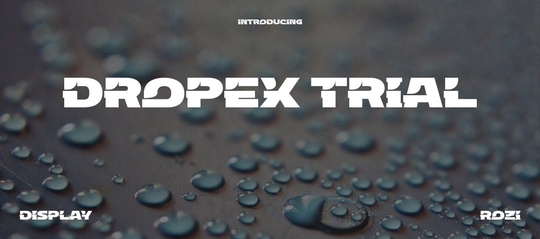 DROPEX trial Font Family
