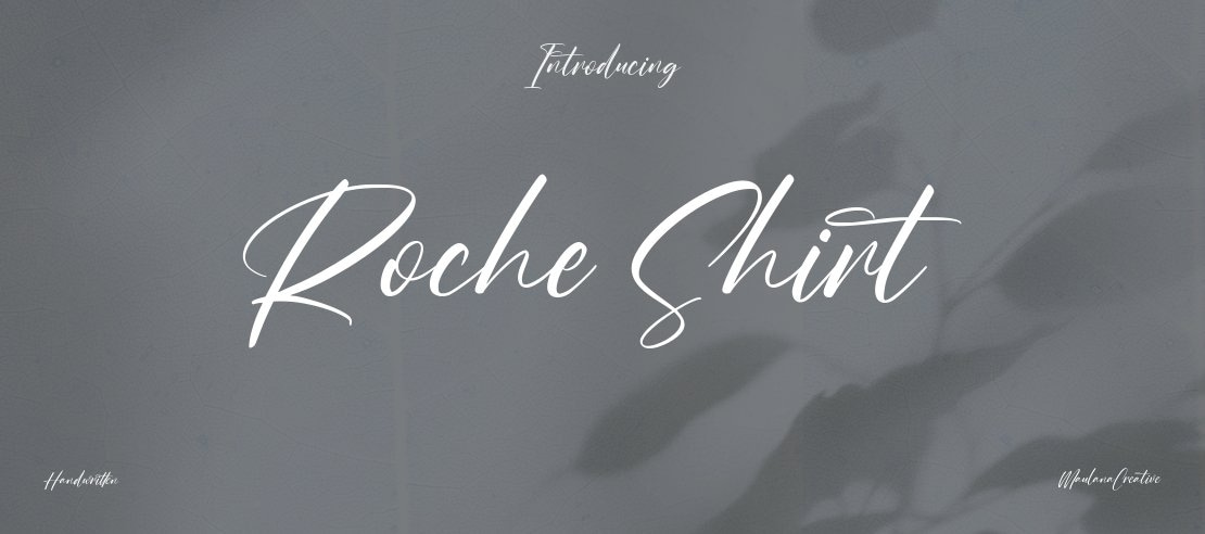 Roche Shirt Font