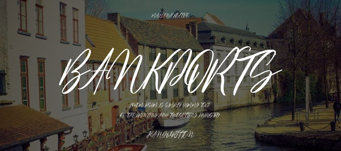 Bankports Font