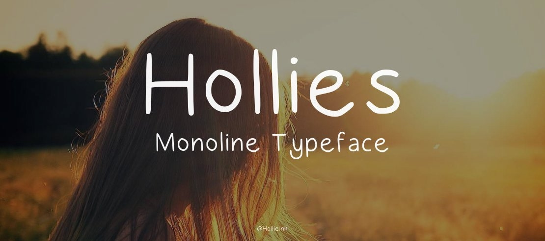 Hollies Monoline Font