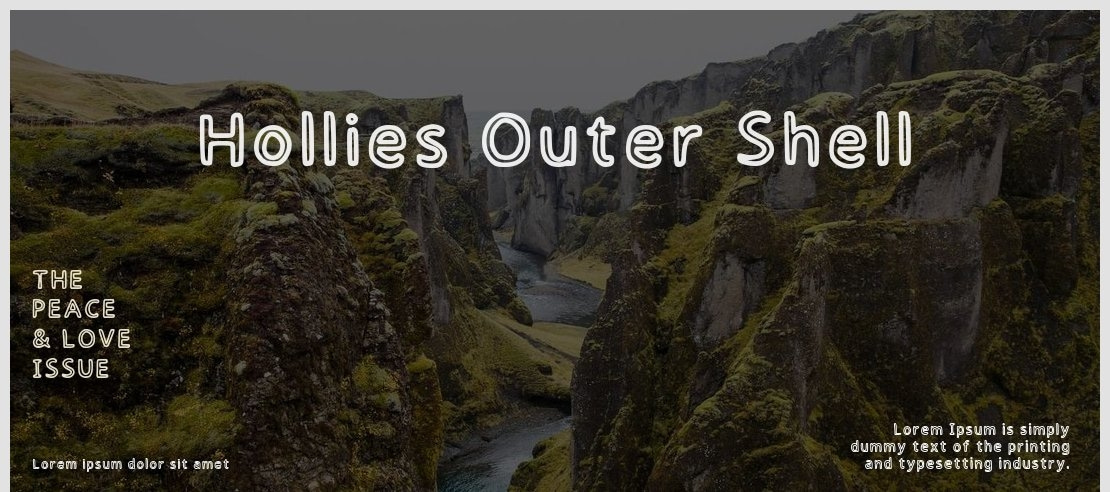 Hollies Outer Shell Font