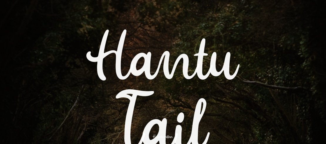 Hantu Tail Font