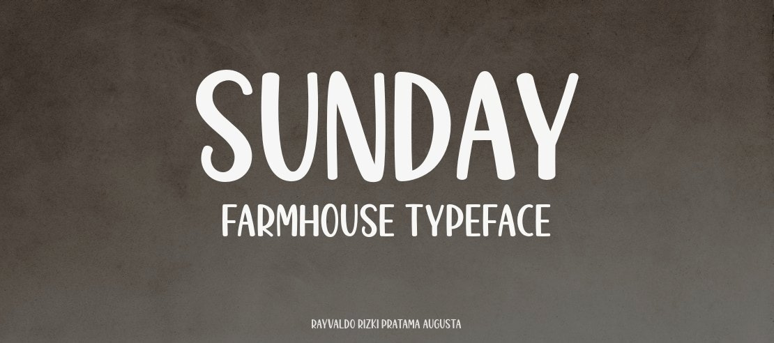 Sunday Farmhouse Font