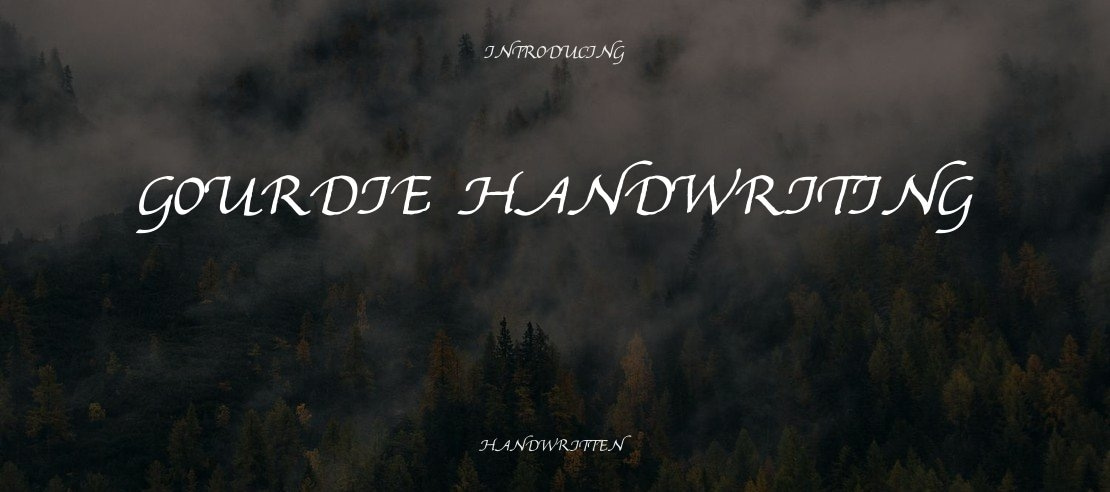 Gourdie Handwriting Font