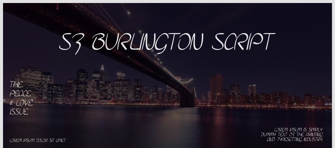 SF Burlington Script Font Family