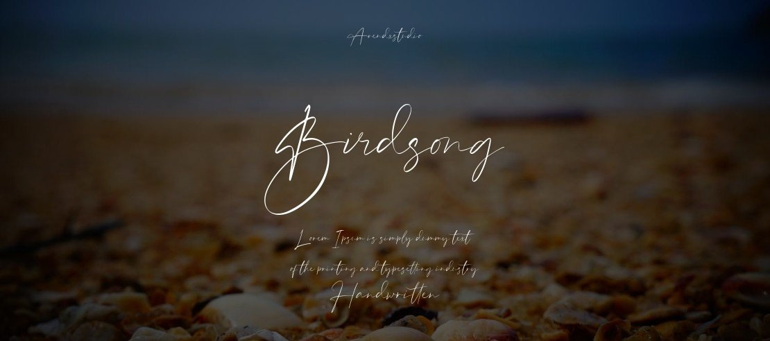 Birdsong Font