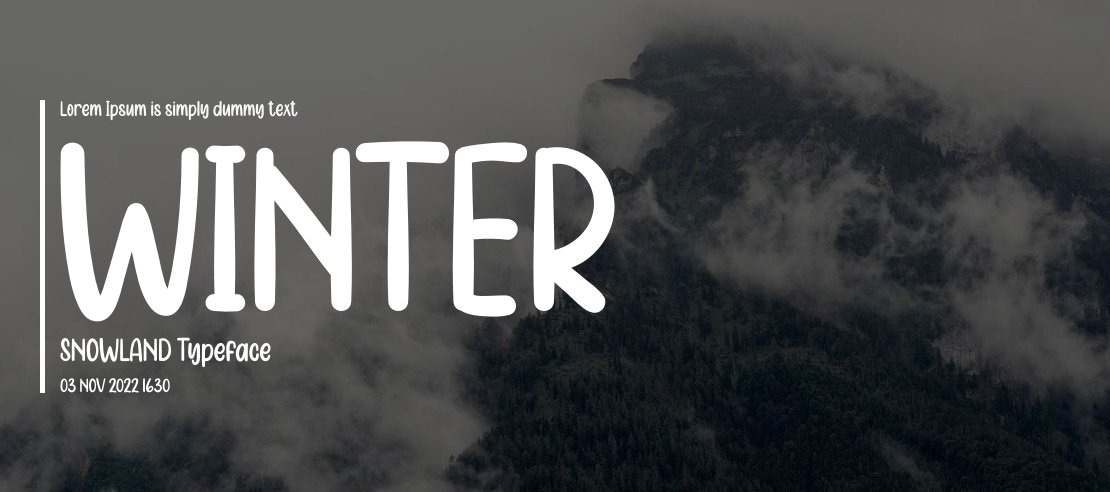 WINTER SNOWLAND Font