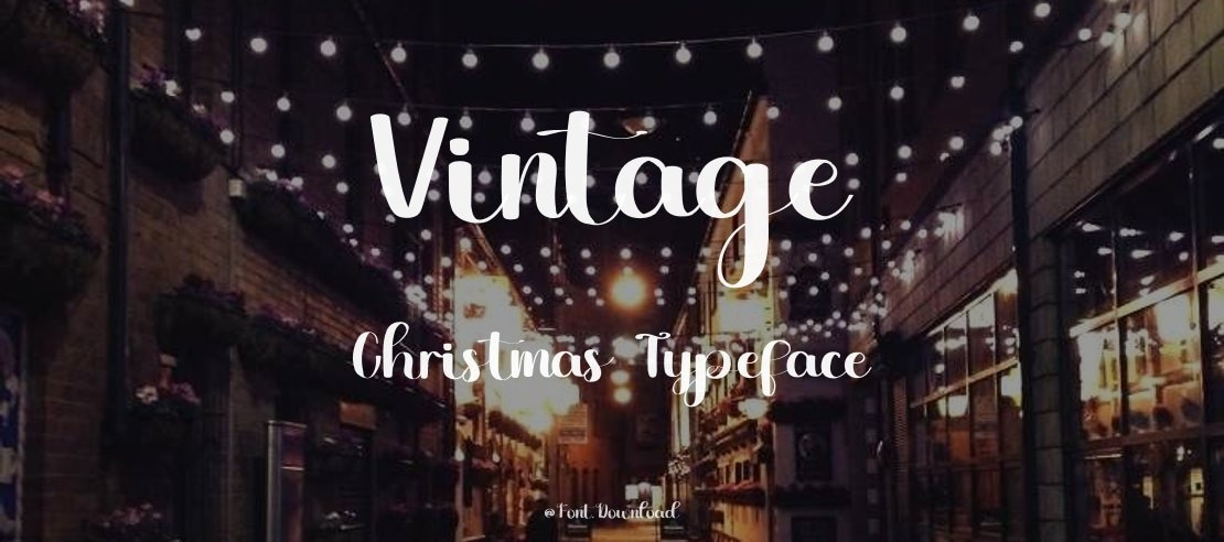 Vintage Christmas Font