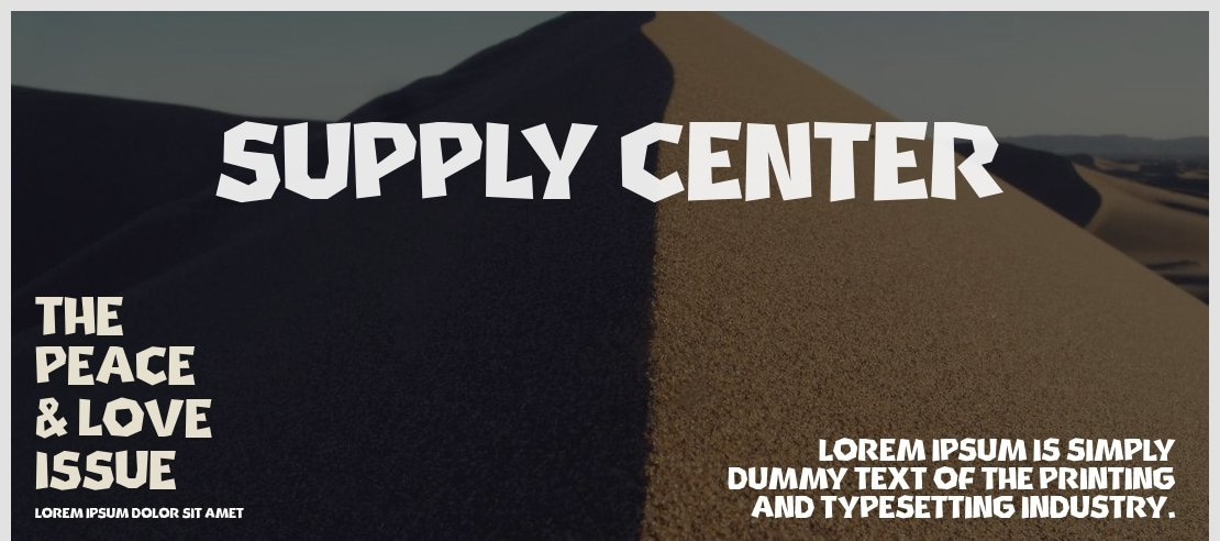 Supply Center Font