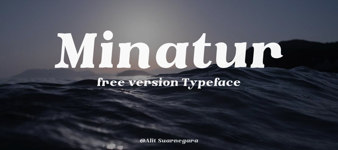 Minatur free version Font