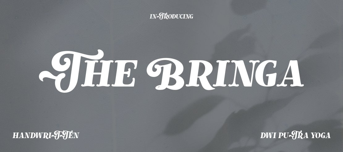 The bringa Font Family