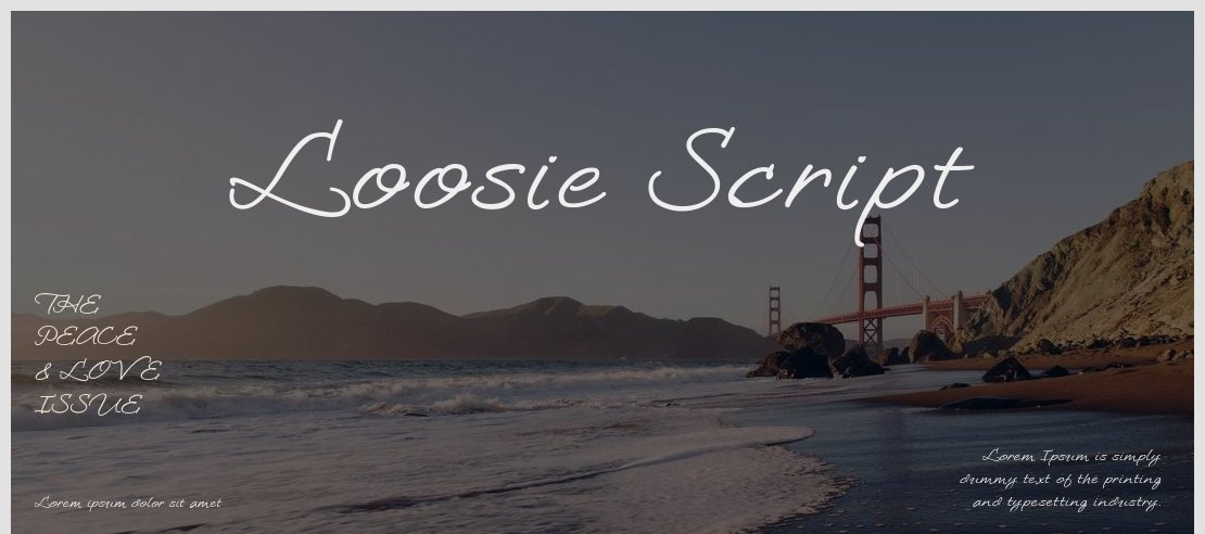 Loosie Script Font