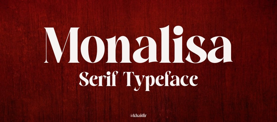 Monalisa Serif Font