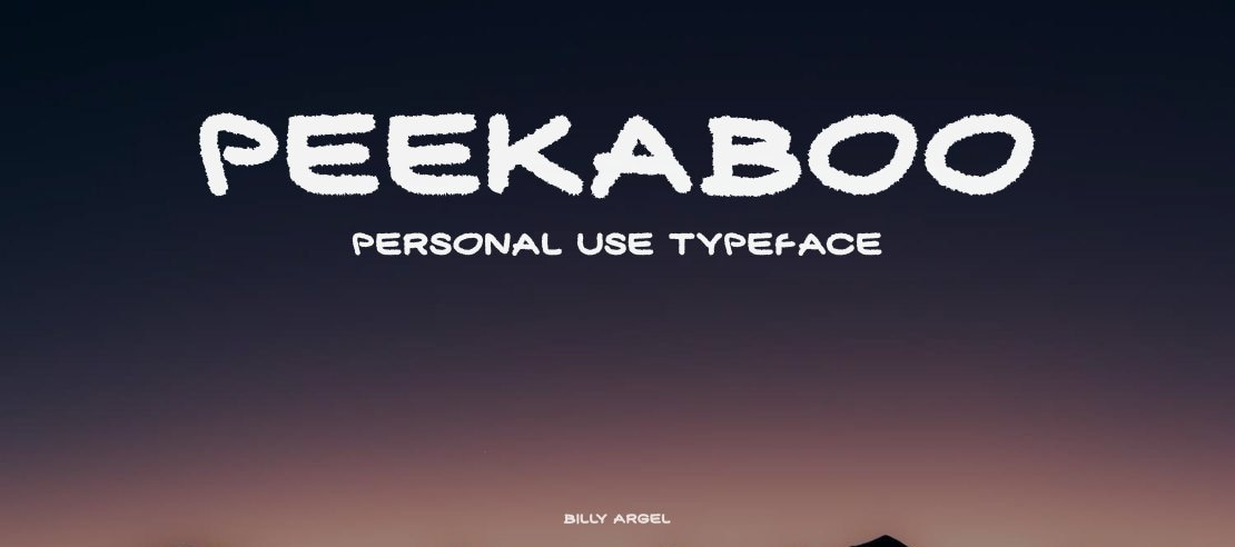 PeekaBoo Personal Use Font