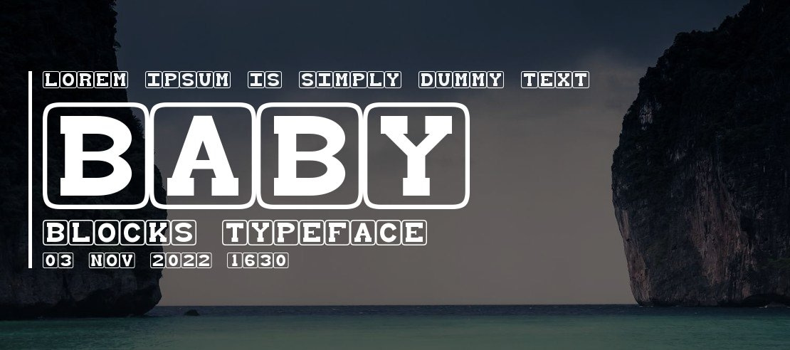 Baby Blocks Font