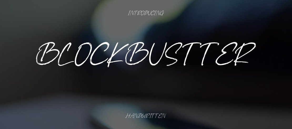 Blockbustter Font