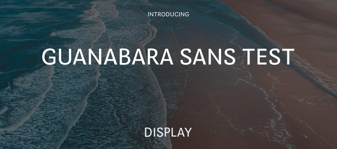 Guanabara Sans Test Font Family