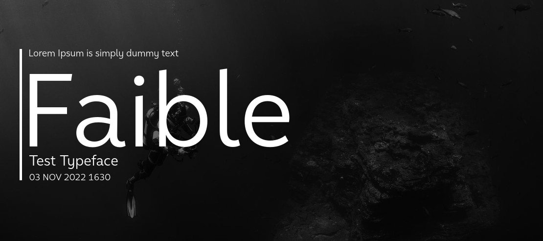 Faible Test Font Family