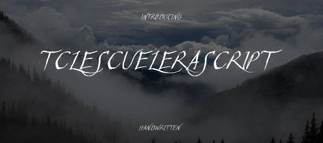 TCLescuelerascript Font